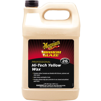 Meguiar's Gelbes Hi-Tech Wachs - Enthält gebundene Silikone, überlackierbar, 3.78 Liter