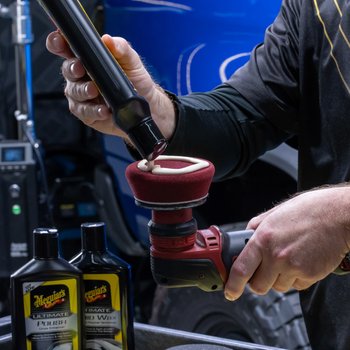 Meguiar's PRO Polierschwamm - Stark ø 75 mm - rot, 3 Stk.
