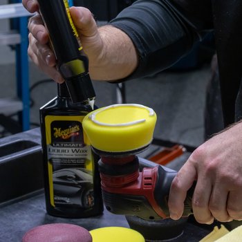 Meguiar's PRO Polierschwamm - Mittel ø 75 mm - gelb, 3 Stk.