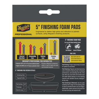Meguiar's PRO Polierschwamm - Fein ø 125 mm - schwarz, 2 Stk.