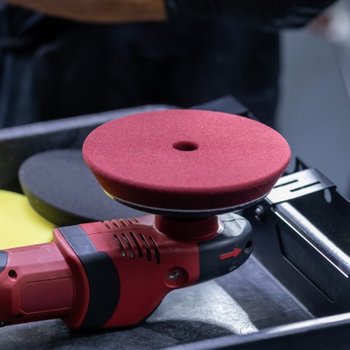 Meguiar's PRO Polierschwamm - Stark ø 150 mm - rot, 2 Stk.