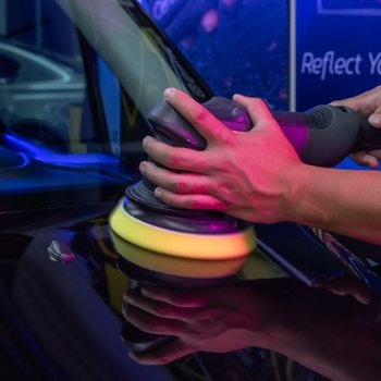 Meguiar's PRO Polierschwamm - Mittel ø 150 mm - gelb, 2 Stk.