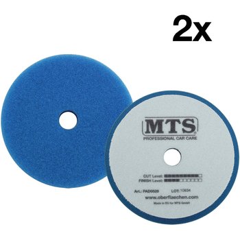 Le MTS pad de polissage PRO est adapté à toutes les polisseuses excentriques ou rotatives. Le pad bleu très fort est un pad très abrasif, il peut, en combinaison avec un polissage abrasif fort, éliminer beaucoup de défauts. Le degré de brillance est déjà très bon, mais il faut impérativement passer par l'étape du pad orange moyen pour obtenir un brillant profond sans brouillard.

Fonctionne avec tous les polis abrasifs mais particulièrement bien avec le polis abrasif M 101 de Meguiar's.

CUT : 8/10
FINITION : 4/10
