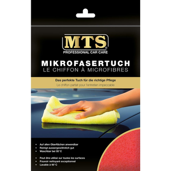 MTS Mikrofasertuch, Frottéegewebe, Rot, 40 x 40 cm