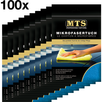 MTS Mikrofasertuch, Frottéegewebe, Blau, 40 x 40 cm, 100 Stück