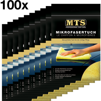 MTS Mikrofasertuch, Frottéegewebe, Gelb, 40 x 40 cm, 100 Stück
