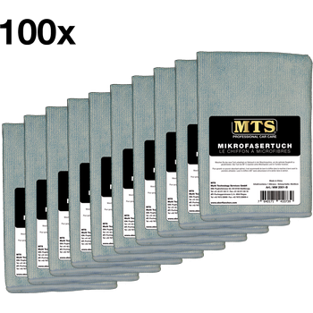 MTS Mikrofasertuch, Hellblau, 40 x 40 cm, 100-er Pack