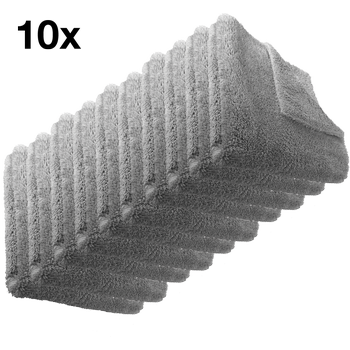 MTS Premium Mikrofasertuch, Grau, 40 x 40 cm, 10 Stück